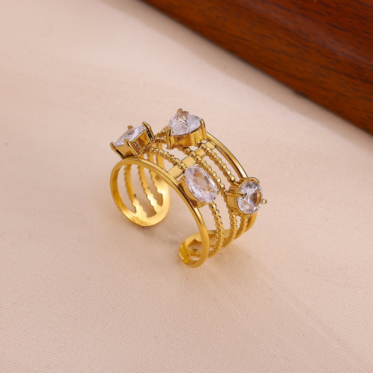 Crystal Cocktail Ring