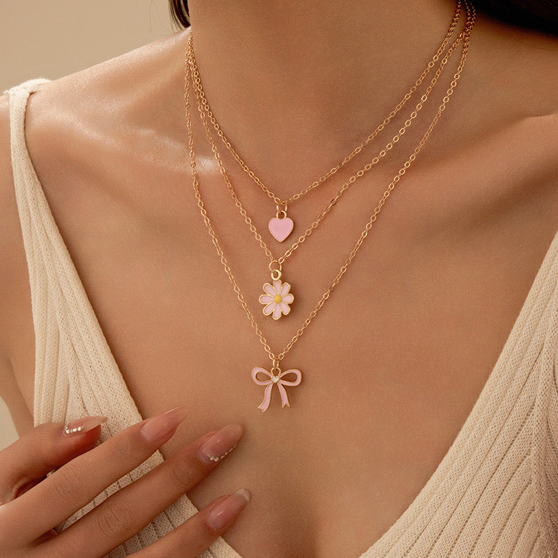 Blush Necklace Set