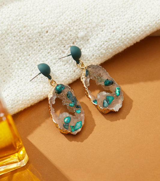 Emerald Dust Earrings