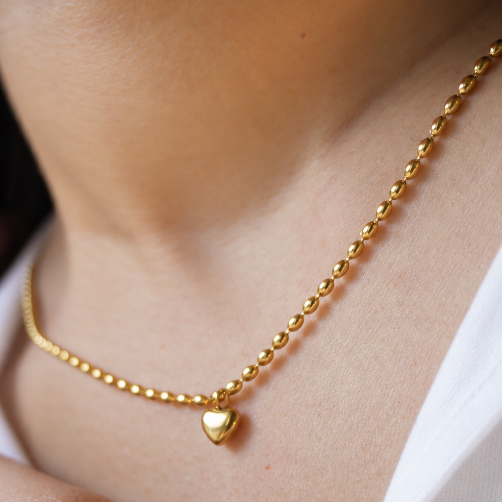 Bliss Gold Heart Necklace