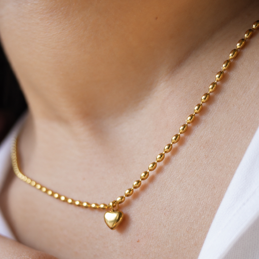 Bliss Gold Heart Necklace