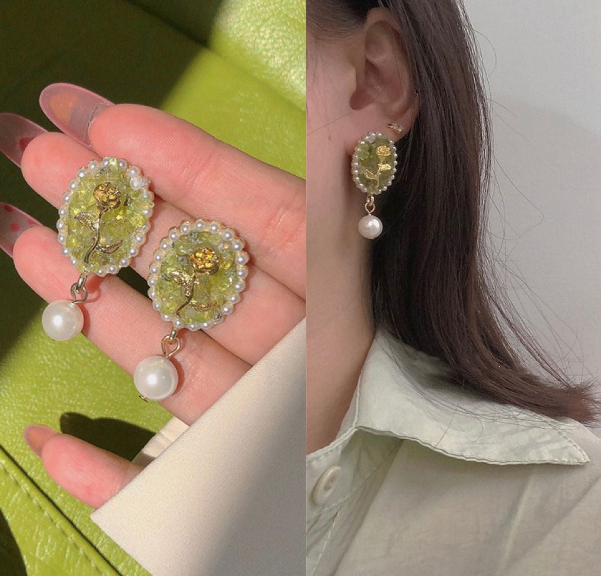 Regal Beaded Earrings