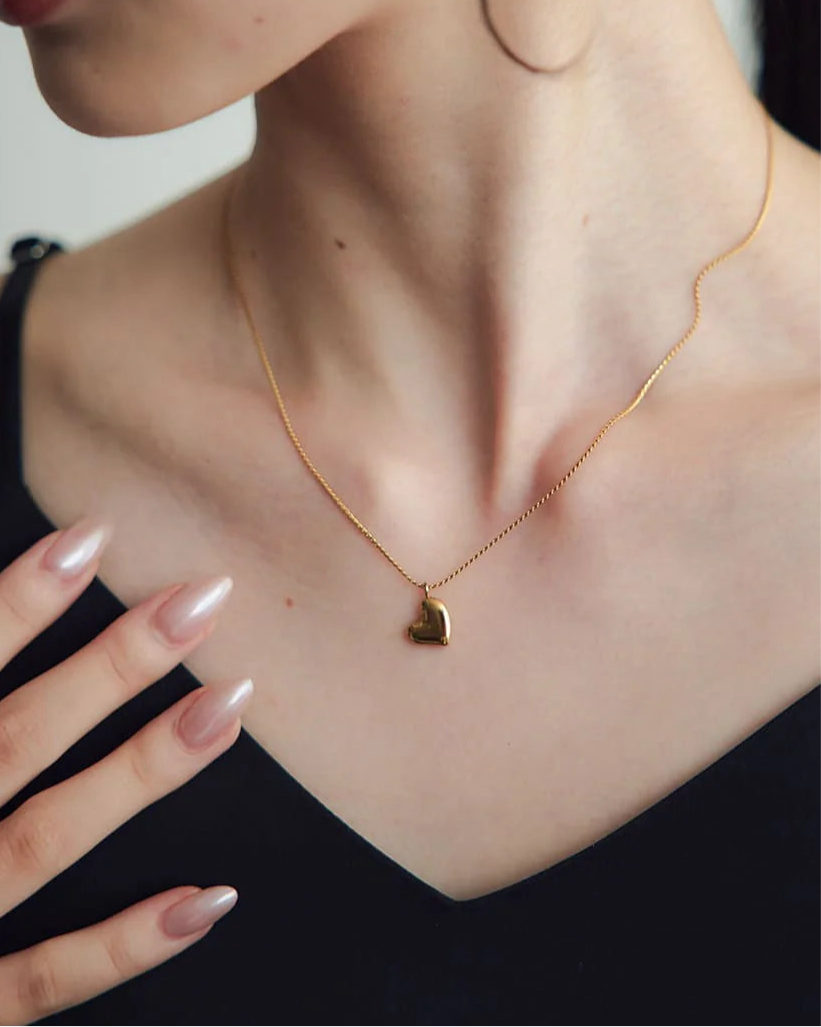 Luxe Shine Heart Necklace
