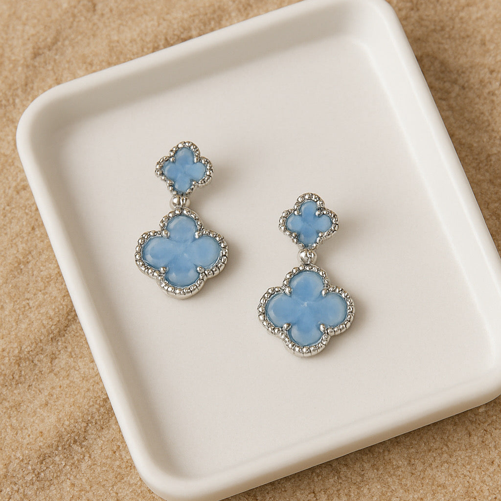 Sky Mist Drop Earrings