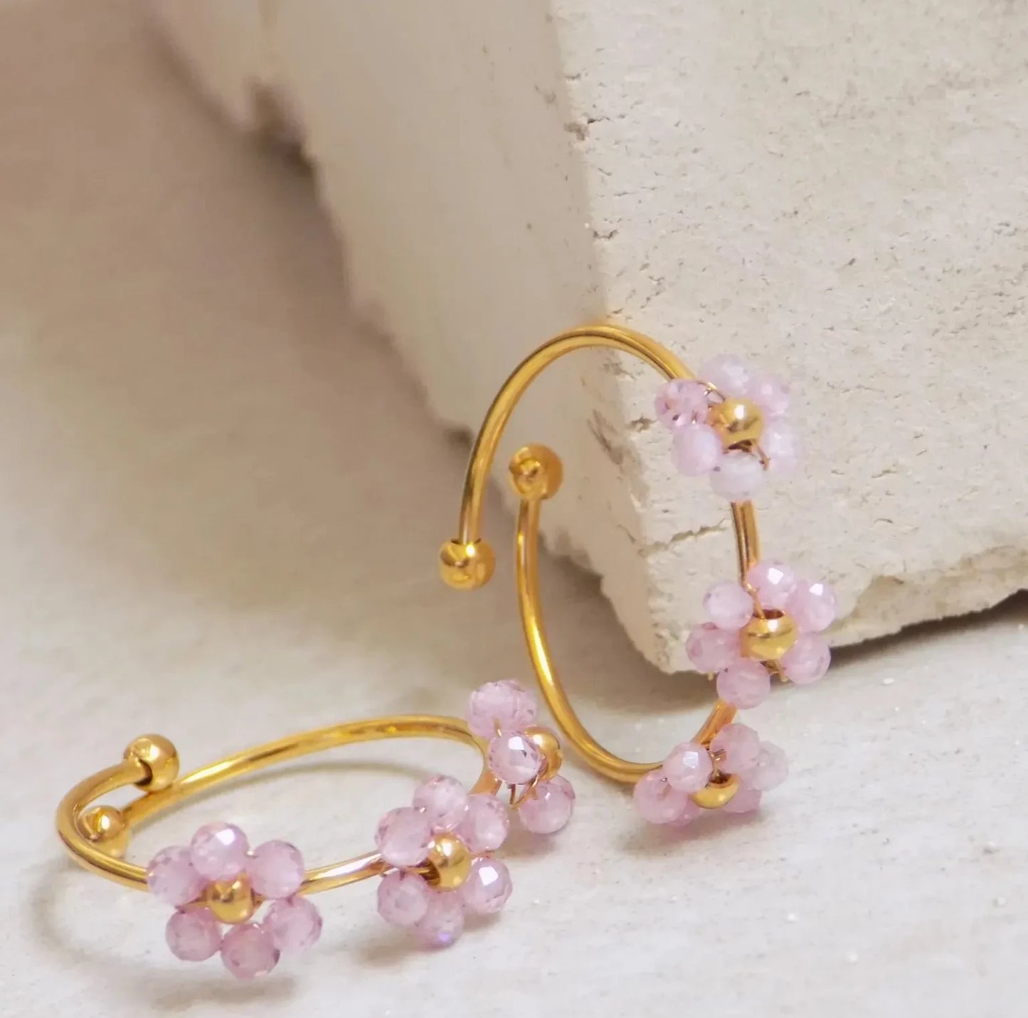 Blush Pink Floral Ring