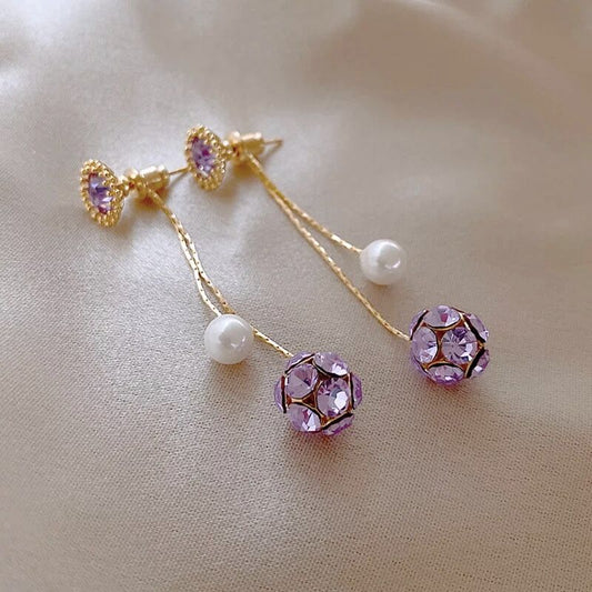 Lilac Halo Earrings