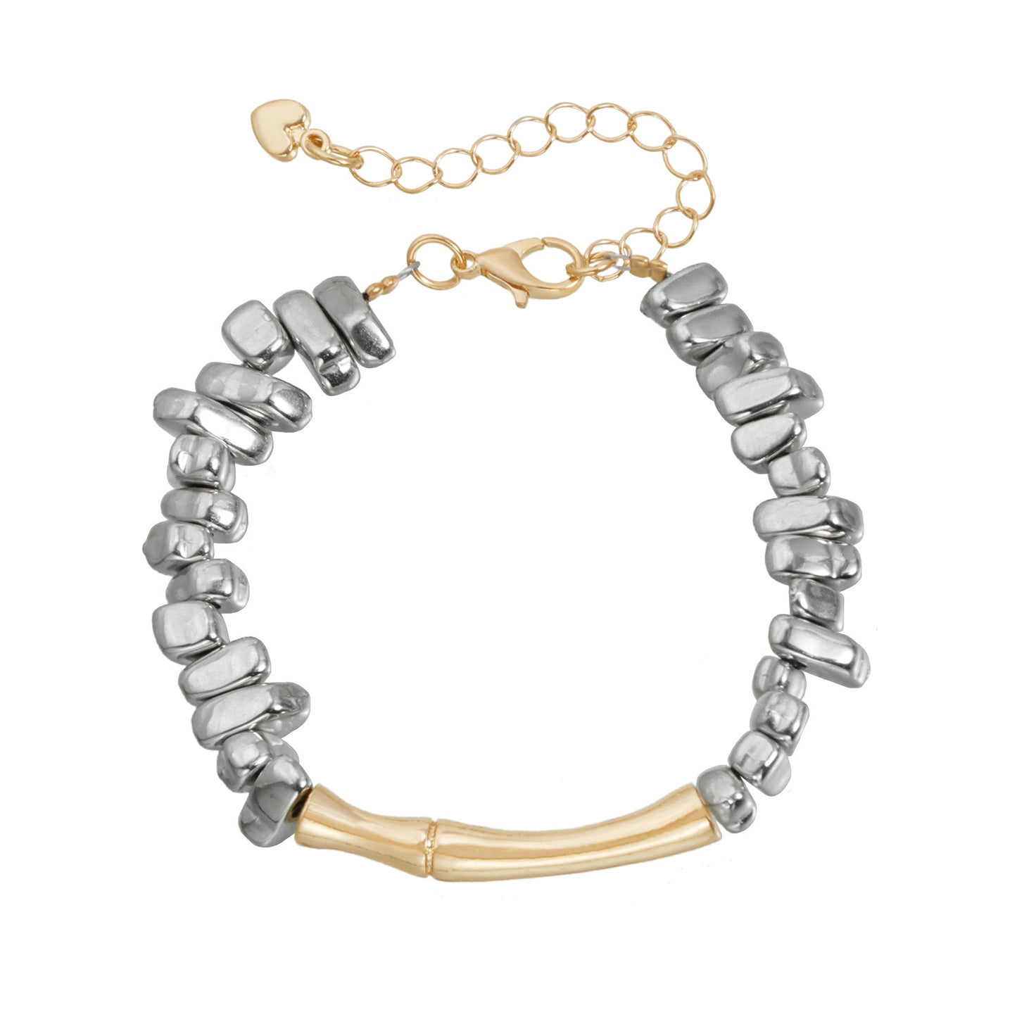 Sculpted Two-tone Bracelet