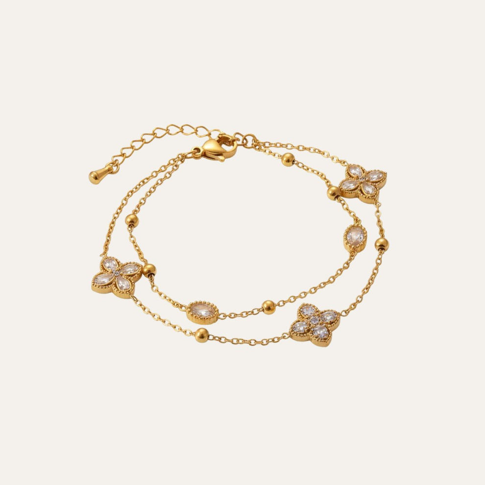 Golden Flutter Charm Bracelet