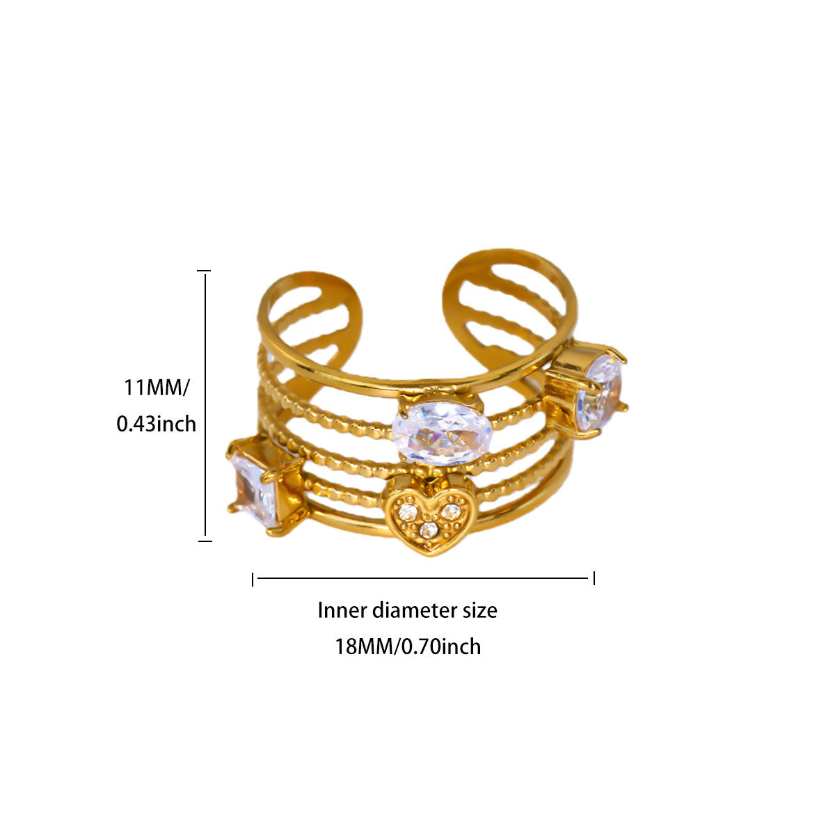 Crystal Cocktail Ring
