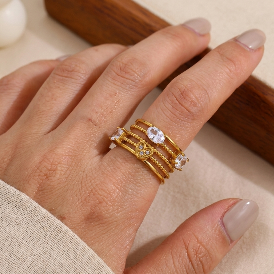 Crystal Cocktail Ring