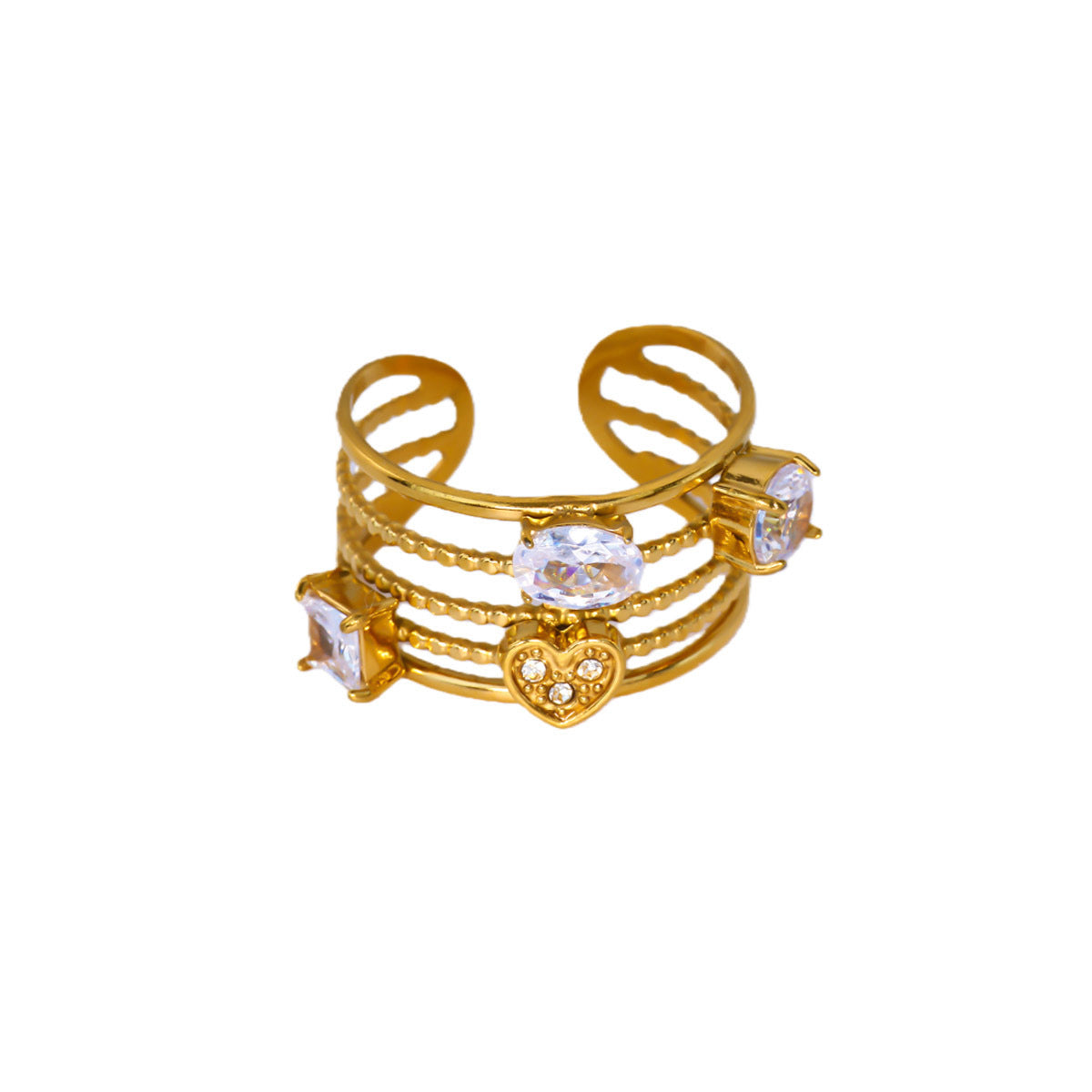 Crystal Cocktail Ring