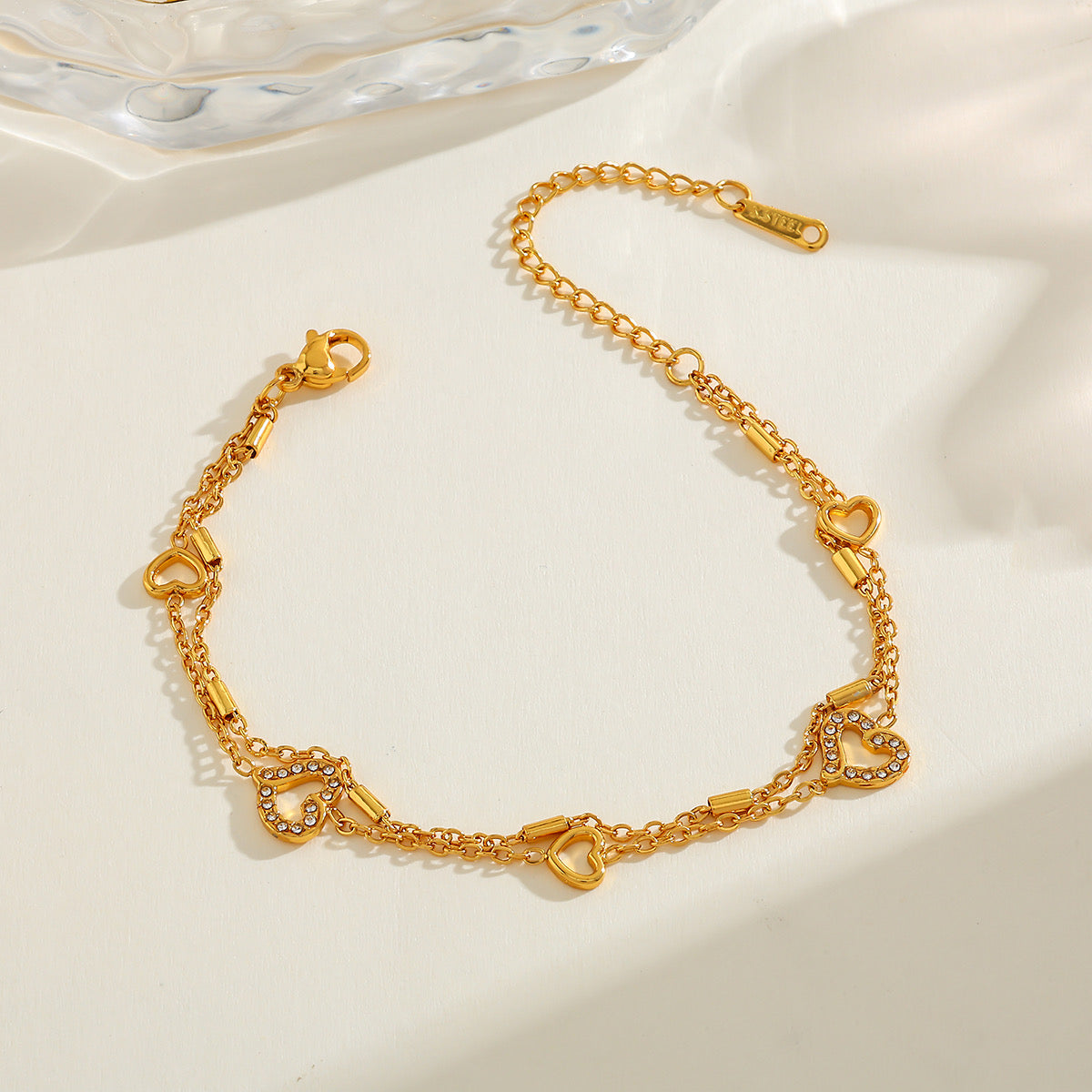 Aveline Double Chain Bracelet
