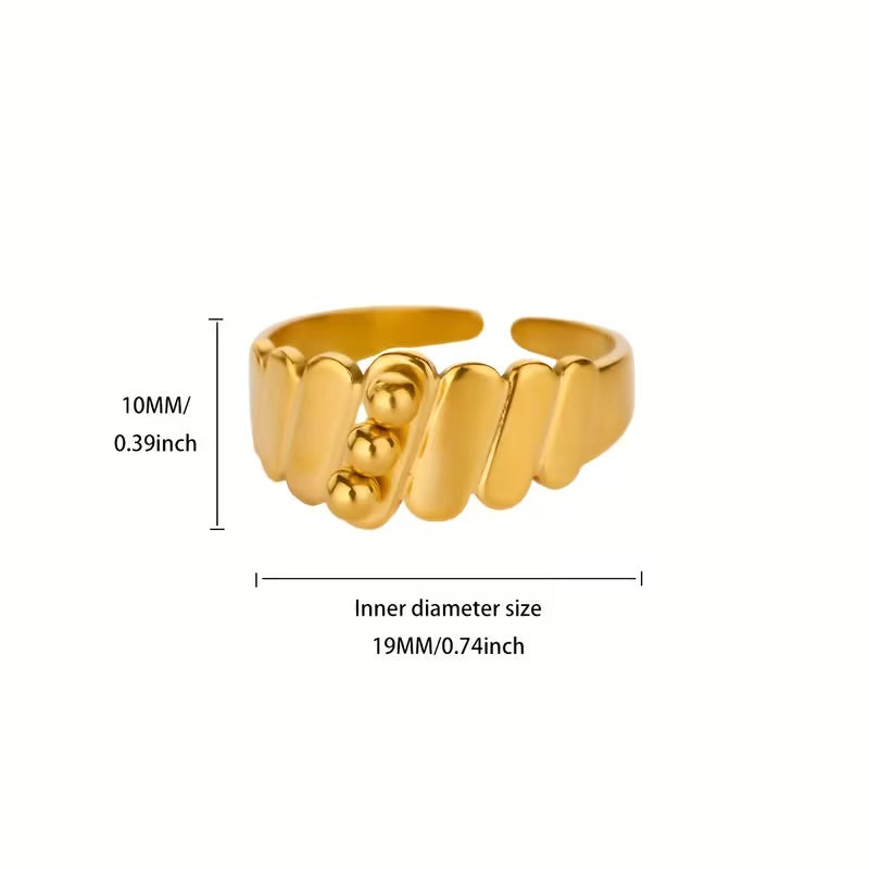 Triple Orb Ring