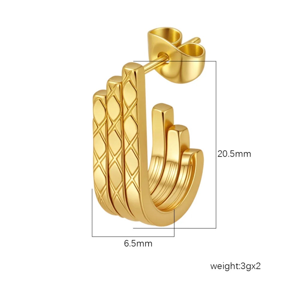 Golden Weave Earrings