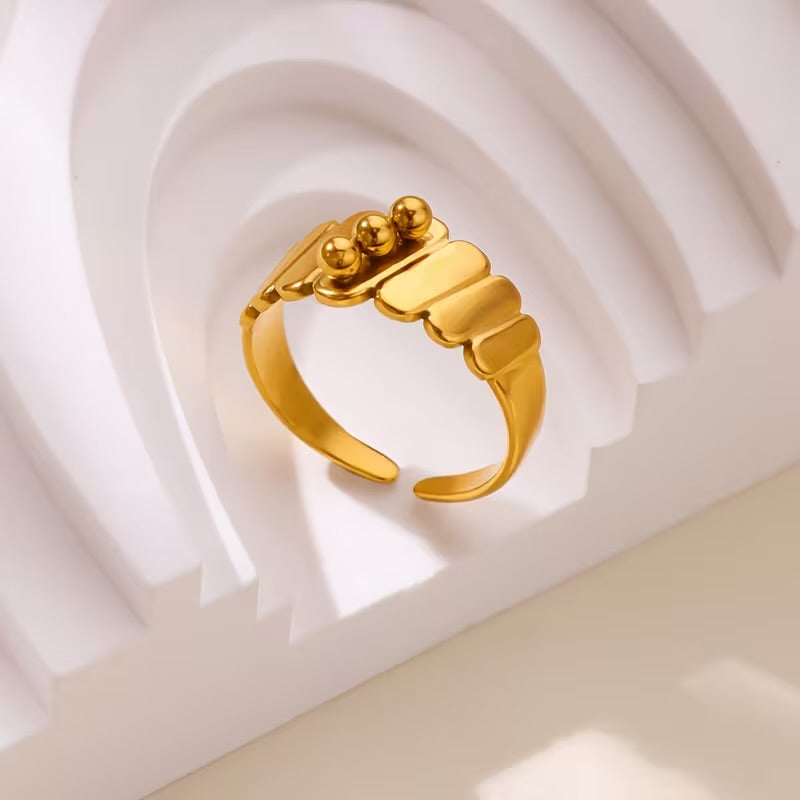 Triple Orb Ring