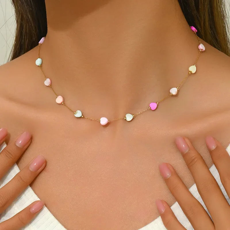 Pastel Heartbeats Necklace